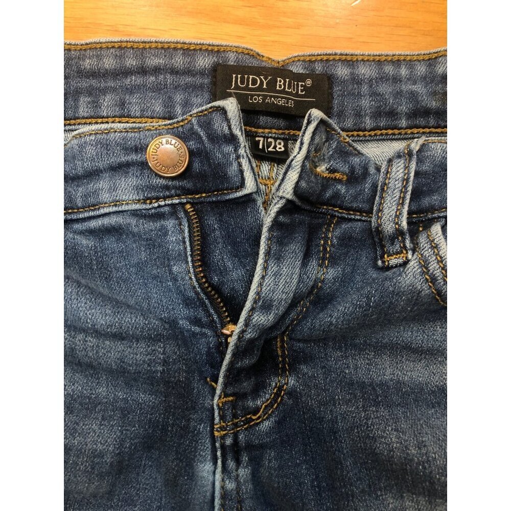 Judy Blue Bristol Mid Rise Skinny Stretch Denim Jeans Size 7 - Picture 8 of 11